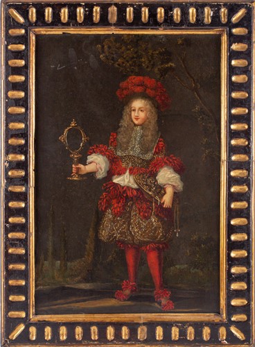 Lot 1 - 18th century school, a full length portrait of...
