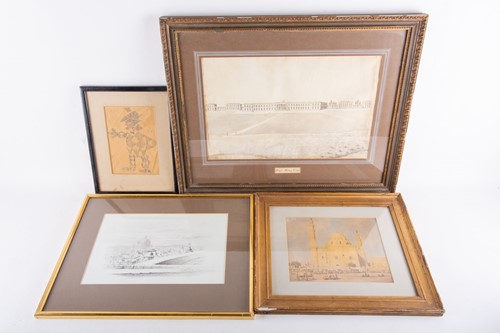 Lot 61 - A 19th century watercolour, 'The Great Mosque,...