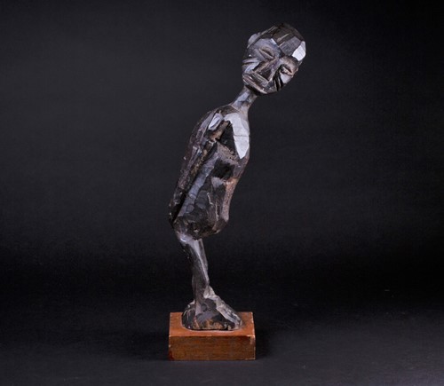 Lot 58 - A Lobi standing figure of a man, Burkina Faso,...