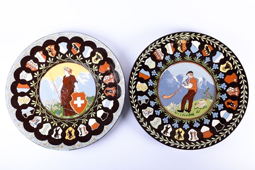 Lot 405 - A pair of Swiss Thoune large earthenware...