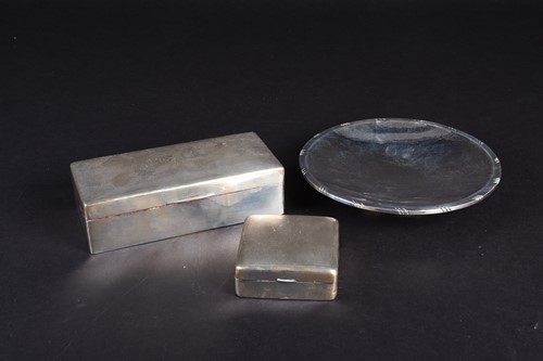 Lot 31 - A George VI silver pedestal dish, Chester 1945...