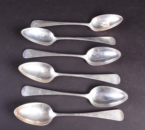 Lot 39 - A set of six William IV Scottish silver...