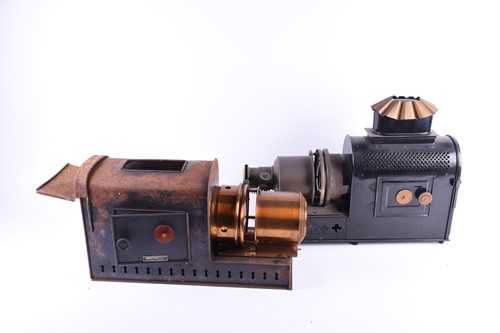 Lot 491 - A Houghton-Butcher Magic Lantern, in fitted...