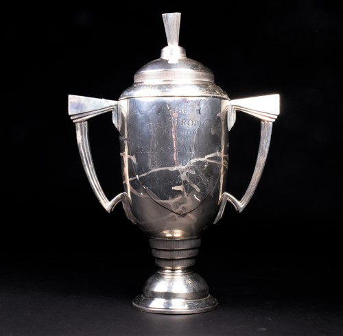 Lot 23 - An impressive George VI silver trophy and...