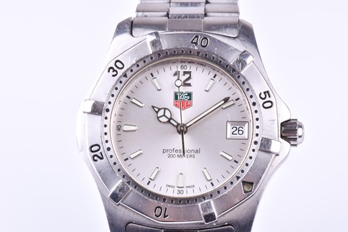 Lot 206 - A Tag Heuer Professional stainless steel...