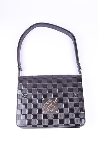 Lot 518 - A Louis Vuitton patent leather damier handbag,...