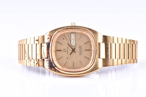 Lot 194 - An Omega Seamaster automatic gold plated...