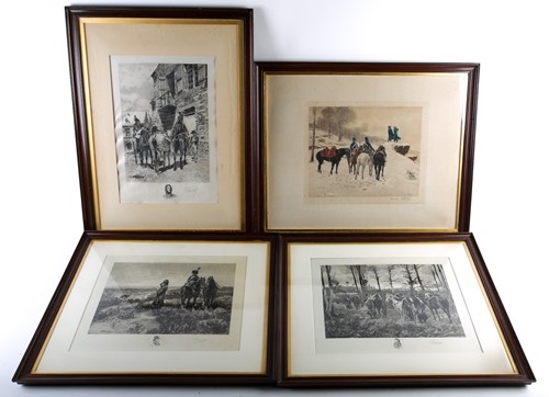 Lot 106 - After Ernest Meissonier (1815 - 1891), a pair...