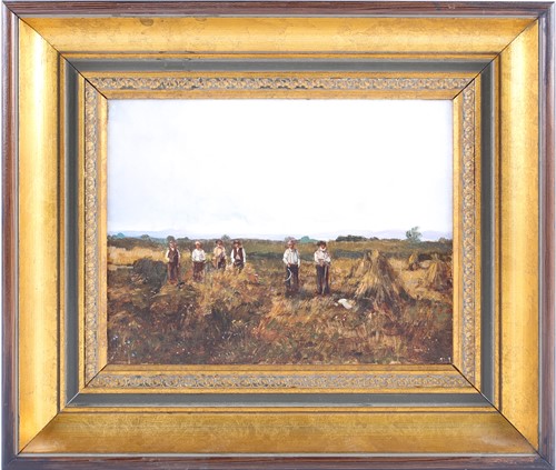 Lot 58 - Ken Moroney (1949-2018) British, 'Farm Workers'...