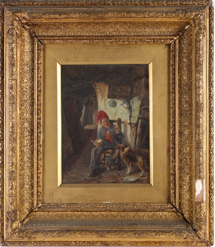 Lot 18 - 19th century Continental school, a boy and his...