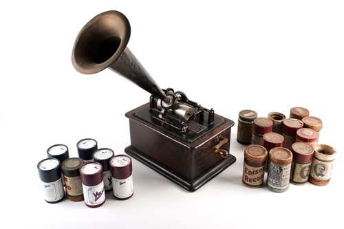 Lot 493 - An Edison Standard Phonograph, 1903, in oak...