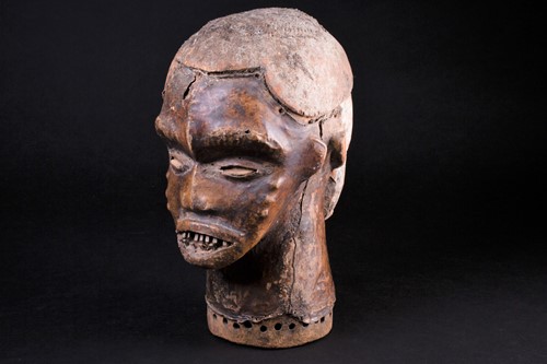 Lot 59 - An Idoma Janus mask headdress, Nigeria, one...