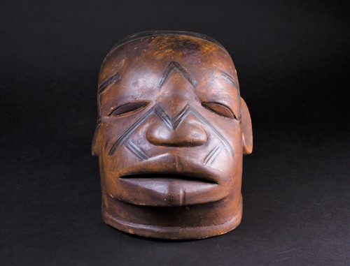 Lot 26 - A Maconde Lipiko mask, Mozambique, carved with...