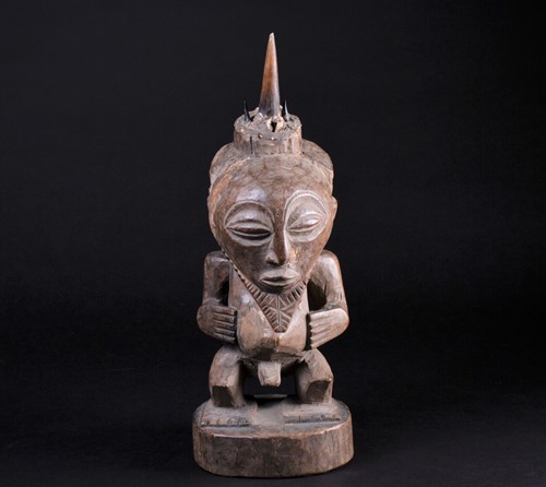 Lot 10 - A Bembe power fetish male figure, Democratic...