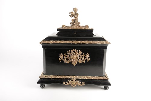 Lot 325 - A French Napoleon III ormolu-mounted ebonized...
