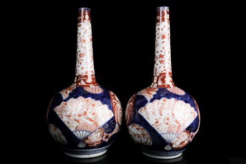 Lot 155 - A pair of 19th century Japanese Meiji, Imari,...