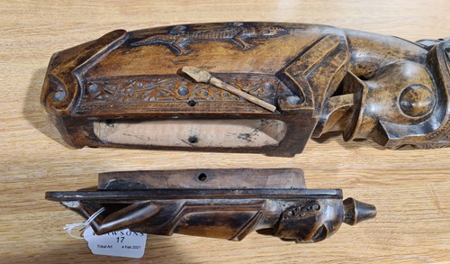 Lot 17 - A carved Toba Batak, Sumatra, Indonesia,...