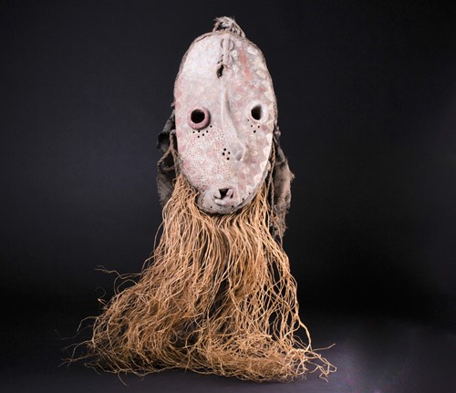 Lot 31 - A Pende sickness mask, the remnants of...