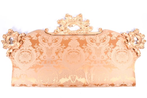 Lot 107 - A 20th century carved giltwood cushion-back...