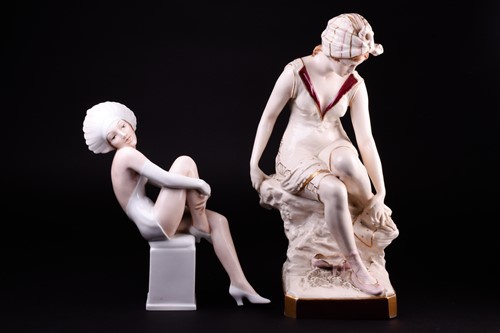 Lot 387 - A Rosenthal figure, circa 1930s, modelled as a...