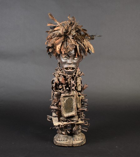 Lot 1 - A Bakongo Janus Nkisi Nkondi nail fetish...