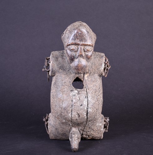 Lot 136 - A Monkey fetish reliquary figure, Nkisi,...