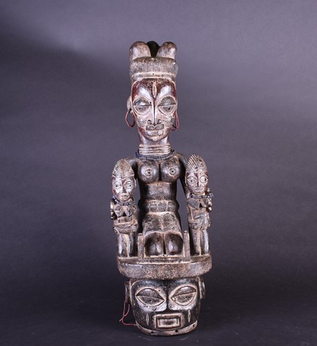 Lot 82 - An Epa headdress, Yoruba, Nigeria, the female...