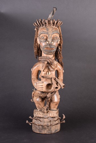 Lot 123 - An Eki attributed fetish figure, Nkisi, Songye,...