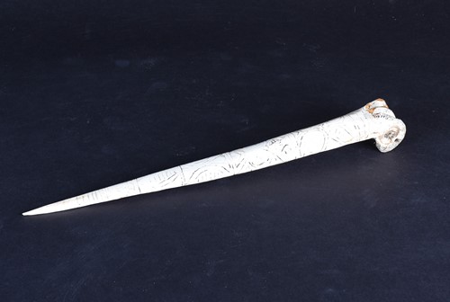 Lot 80 - A Cassowary bone dagger, East Sepik River...