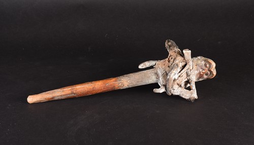 Lot 113 - An African Witch Doctors medicine staff/fetish,...