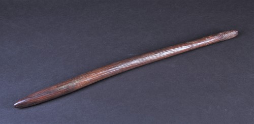 Lot 110 - An Aboriginal attributed hardwood short staff,...
