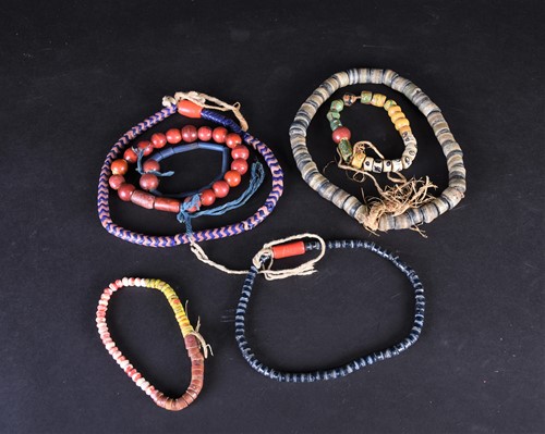 Lot 140 - A group of African glass trade beads and...