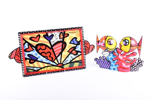 Lot 467 - Romero Britto (b.1963) Brazilian, a ceramic...