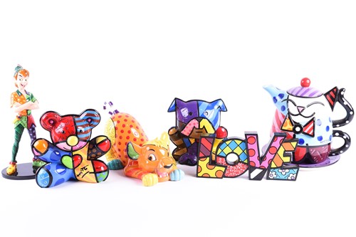 Lot 468 - Romero Britto (b.1963) Brazilian, a ceramic...