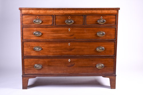 Lot 108 - A late Georgian mahogany chest of drawers,...