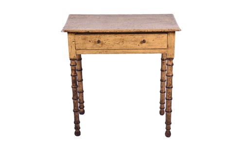 Lot 111 - A Geo IV side table, the rectangular top above...