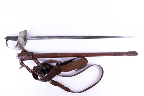 Lot 420 - A George V officer's dress sword, the part...