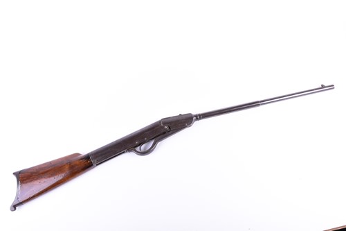 Lot 423 - A late 19th century Gem break barrel air rifle,...