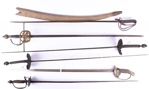 Lot 428 - A Prussian officers dress sword, the ridge...