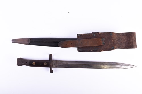 Lot 429 - A British 1888 pattern Lee Metford bayonet,...
