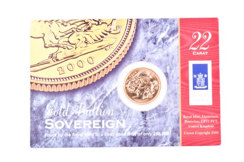 Lot 540 - A Queen Elizabeth II sovereign in Royal Mint...