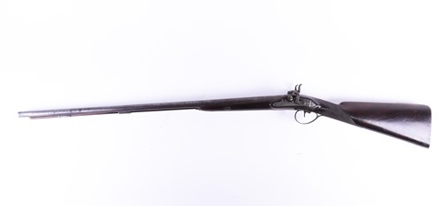 Lot 438 - H Nock, an 18 bore double barrel shotgun, with...