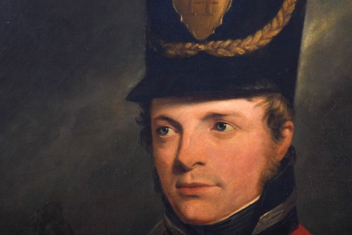 Lot 11 - A 19th century portrait of a military officer...