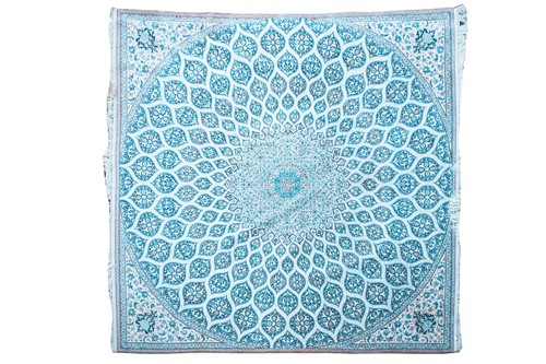 Lot 150 - A large Persian kashan style wool and silk...