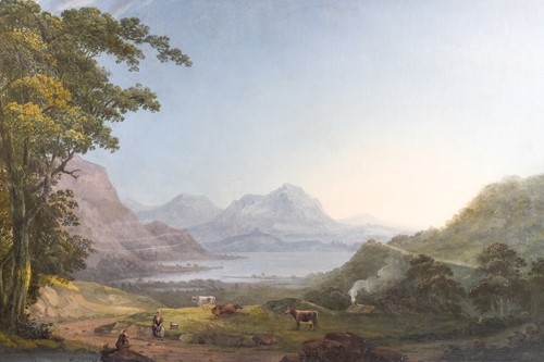 Lot 17 - 19th century English school, a large Lake...