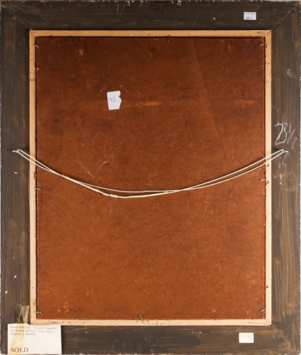 Lot 18 - A 20th century still life study, roses in a...