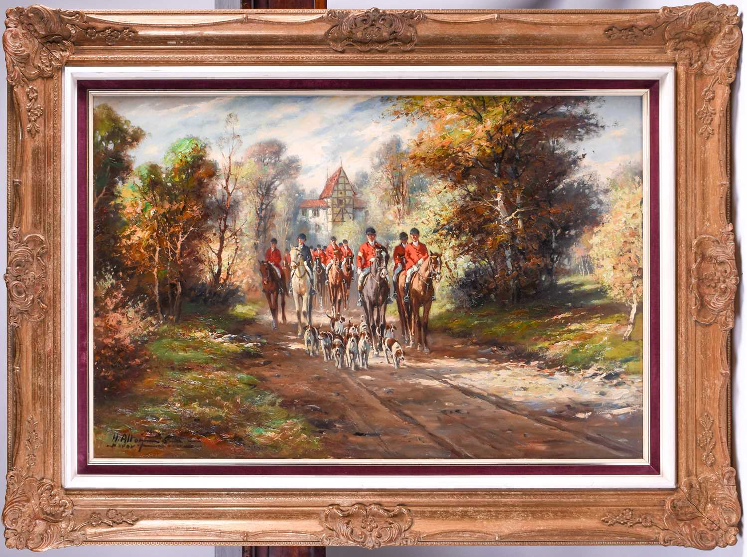 Lot 19 - H. Alton? (20th century) fox hunters and...