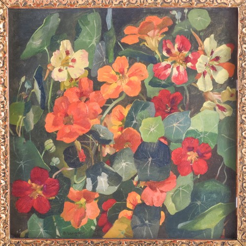 Lot 21 - Beatrice Langdon (1898-1986), 'Nasturtiums',...