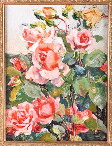 Lot 21 - Beatrice Langdon (1898-1986), 'Nasturtiums',...