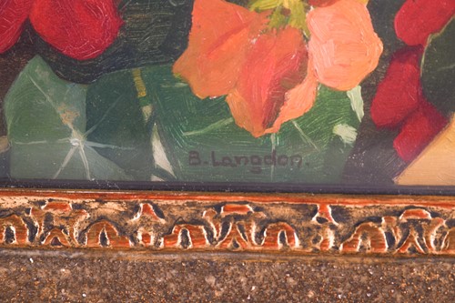 Lot 21 - Beatrice Langdon (1898-1986), 'Nasturtiums',...